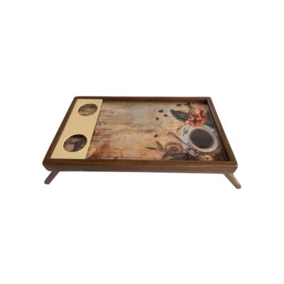 Bandeja para Desayuno con Portavasos