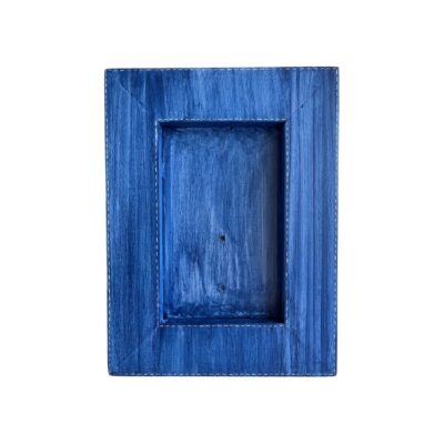Portarretratos Decorativo en Madera (Azul)