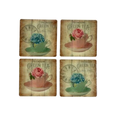 Portavasos Vintage Decorativos (Set x4)