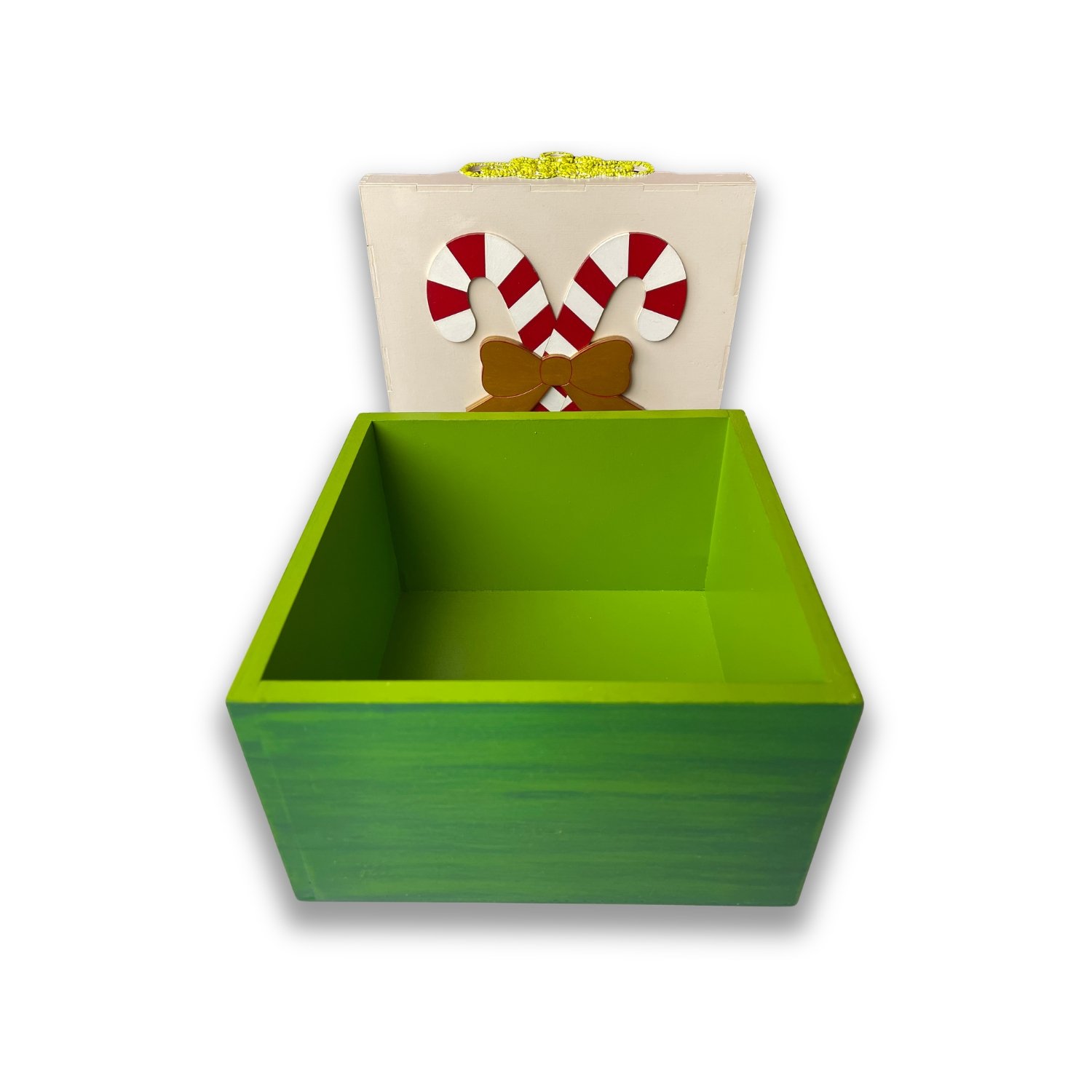 Caja Organizadora Verde Navideña "Bastones" - Image 3