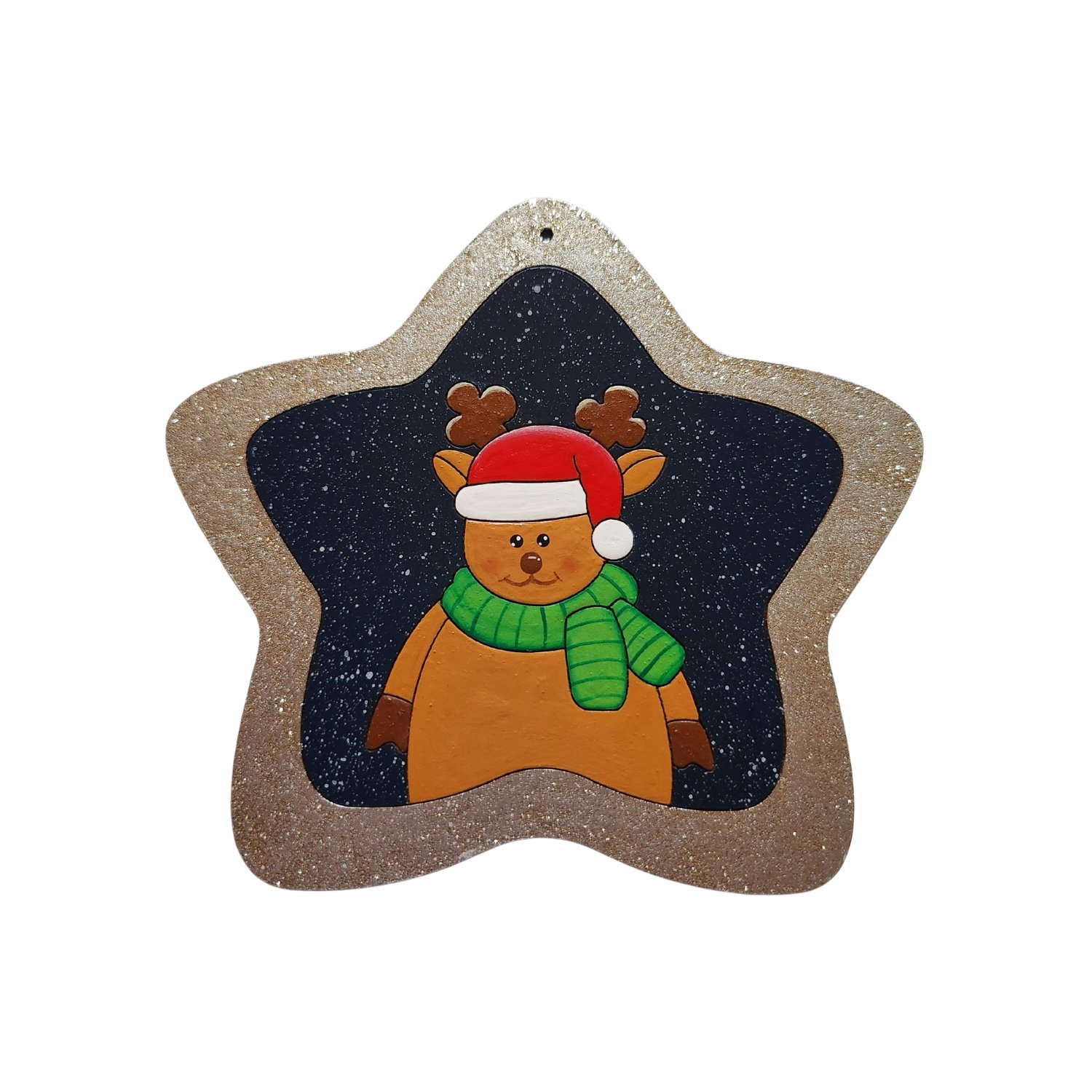 Adornos Navideños Para Arbolito "Estrellas Plateadas" (pack 4 Unid) - Image 3