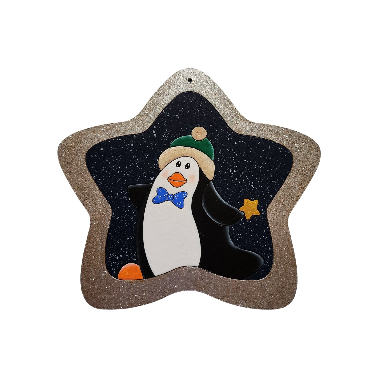 Adornos Navideños Para Arbolito "Estrellas Plateadas" (pack 4 Unid) - Image 4