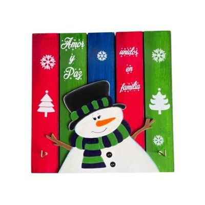 Portallaves Navideño "Muñeco de Nieve"